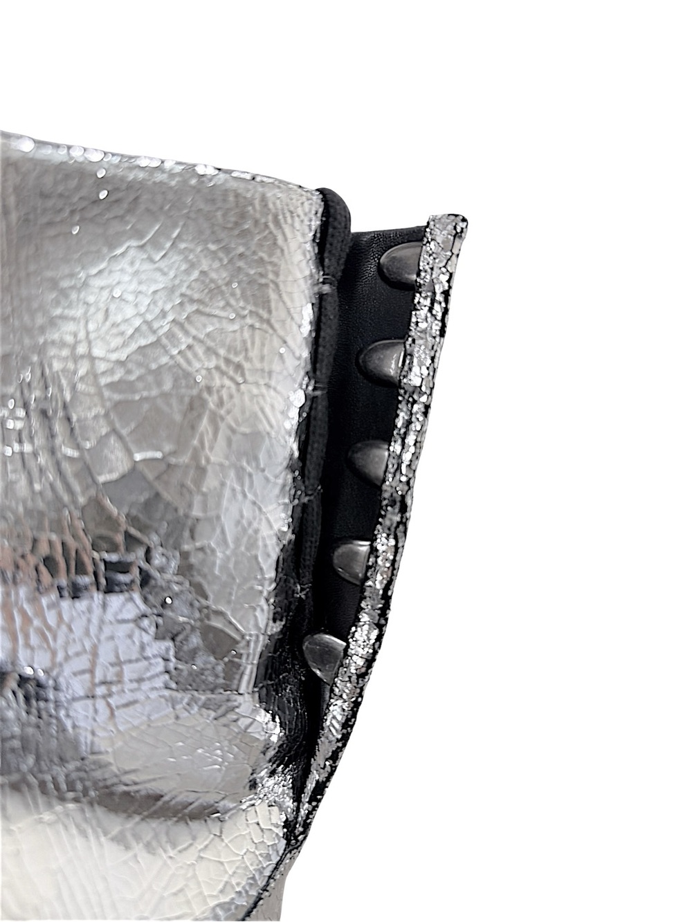 Maison Margiela Silver Metallic Tabi Ankle Boots 38 - Picture 10 of 14
